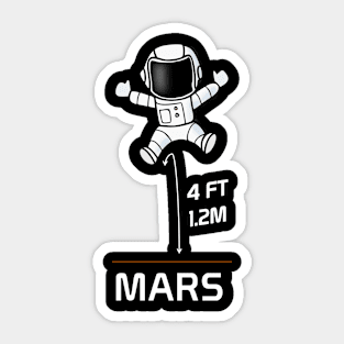 Mars Space Jumper Sticker